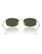 Ray-Ban Овални слънчеви очила с плътни стъкла Златист