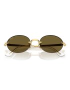 Ray-Ban Унисекс овални слънчеви очила A$AP ROCKY Златист/Каки