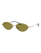 Ray-Ban Унисекс овални слънчеви очила Kai Златист/Прашно синьо