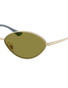 Ray-Ban Унисекс овални слънчеви очила Kai Златист/Прашно синьо
