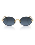 Ray-Ban Унисекс овални слънчеви очила с лого Бледо злато