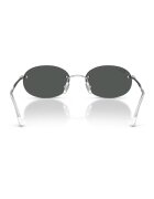 Ray-Ban Унисекс овални слънчеви очила с метална рамка Сребрист