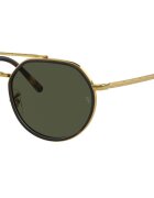 Ray-Ban Унисекс овални слънчеви очила Златист/Черен