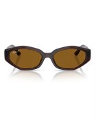 Ray-Ban Унисекс слънчеви очила с лого Тъмнокафяв