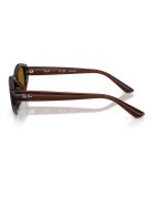 Ray-Ban Унисекс слънчеви очила с лого Тъмнокафяв