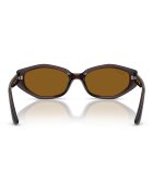 Ray-Ban Унисекс слънчеви очила с лого Тъмнокафяв