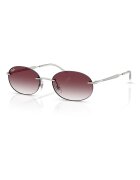 Ray-Ban Унисекс слънчеви очила с метална рамка Тъмносребрист