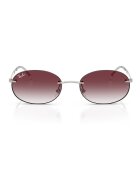 Ray-Ban Унисекс слънчеви очила с метална рамка Тъмносребрист