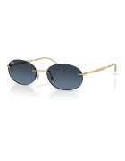 Ray-Ban Унисекс слънчеви очила с метална рамка Златист/Тъмносин