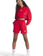 Reebok Къс панталон Varsity с висока талия и бродирано лого Червен