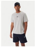 Reebok Комплект тениска и къси панталони за мъже тъмносин сив памук