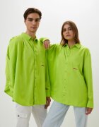 Reebok Мъжка риза - RCPM Draped Button Down - зелена - полиестер