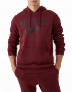 Reebok Суичър с щампа на лого и джоб тип кенгуру