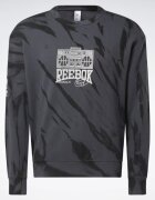 Reebok Унисекс суичър 301802174 Памук Сив