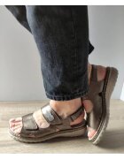 Rieker Дамски ежедневни сандали 60462-90 Бронз - Бронз