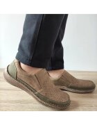 Rieker Мъжки перфорирани обувки 03079-64 Beige - Бежови