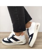 Rieker Спортни обувки N6410-80 Бели с тъмносиньо -