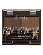 Rimmel Комплект за оформяне на вежди London Brow This Way 003 Dark Brown 2.4 гр