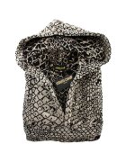 Roberto Cavalli Халат унисекс - памук - черен/бежов - S/M