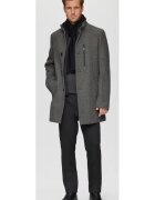 s.Oliver BLACK LABEL Мъжко палто с двойно закопчаване 2 наклонени джоба Regular fit Tъмносив