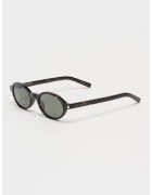Saint Laurent Овални слънчеви очила с животинска шарка - Тъмнокафяв