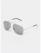 Saint Laurent Унисекс огледални слънчеви очила Aviator - Сребрист