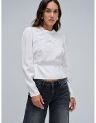 Salsa Jeans Къса блуза с перфорации