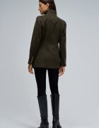 Salsa Jeans Палто с вълна Тъмно каки