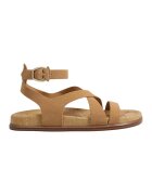 Sam Edelman Кожени сандали Delia с каишка на глезена - Карамел