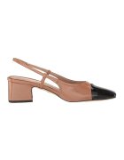 Sam Edelman Обувки Tarra с отворена пета - Черен/Светлокафяв