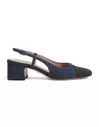 Sam Edelman Обувки Tarra с отворена пета - Черен/Тъмносин