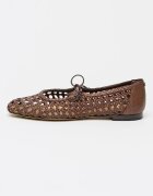 Sam Edelman Пантофки Marcie Mary Jane от еко кожа Тъмнокафяв