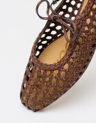 Sam Edelman Пантофки Marcie Mary Jane от еко кожа Тъмнокафяв
