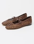 Sam Edelman Пантофки Marcie Mary Jane от еко кожа Тъмнокафяв