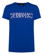 SCERVINO STREET Памучна тениска с овално деколте и щампа