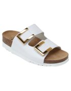 Scholl Дамски чехли Monterey 2 Straps от бяла кожа F30584-1065 07318