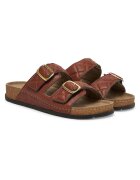 Scholl Дамски чехли - Tobacco 1630 - кафяви - екологична кожа