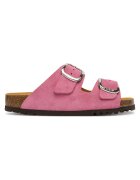 Scholl Розови чехли от естествена кожа за жени