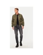 Schott NYC Мъжко яке - 304869174 - Найлон - Зелено