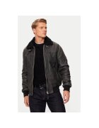 Schott NYC Мъжко яке - 304869853 - Естествена кожа - Черно