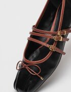 Schutz Пантофки Arissa с панделка Черен