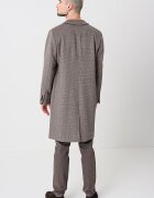 Scotch  Soda Десенирано палто с вълна Тъмнокафяв