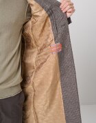 Scotch  Soda Десенирано палто с вълна Тъмнокафяв