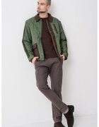 Scotch  Soda Подплатено яке с джобове с капаче - Тъмнокафяв/Аква зелено