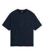Scotch  Soda Свободна тениска Core 3 с джоб - Тъмносин