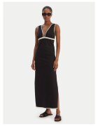 Seafolly Черна памучна лятна рокля