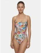 Seafolly Дамски бански костюм - розов - подвижни презрамки - еластична материя