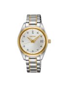 Seiko Часовник за жени - Essentials SUR582P1 - кварцов - инокс