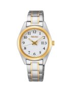 Seiko Дамски часовник SUR466P1 Кварц Сребрист - Златист
