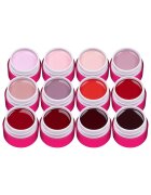 Senso pro Комплект от 12 цветни UV гелове SensoPRO Milano - Nude & Red Collection